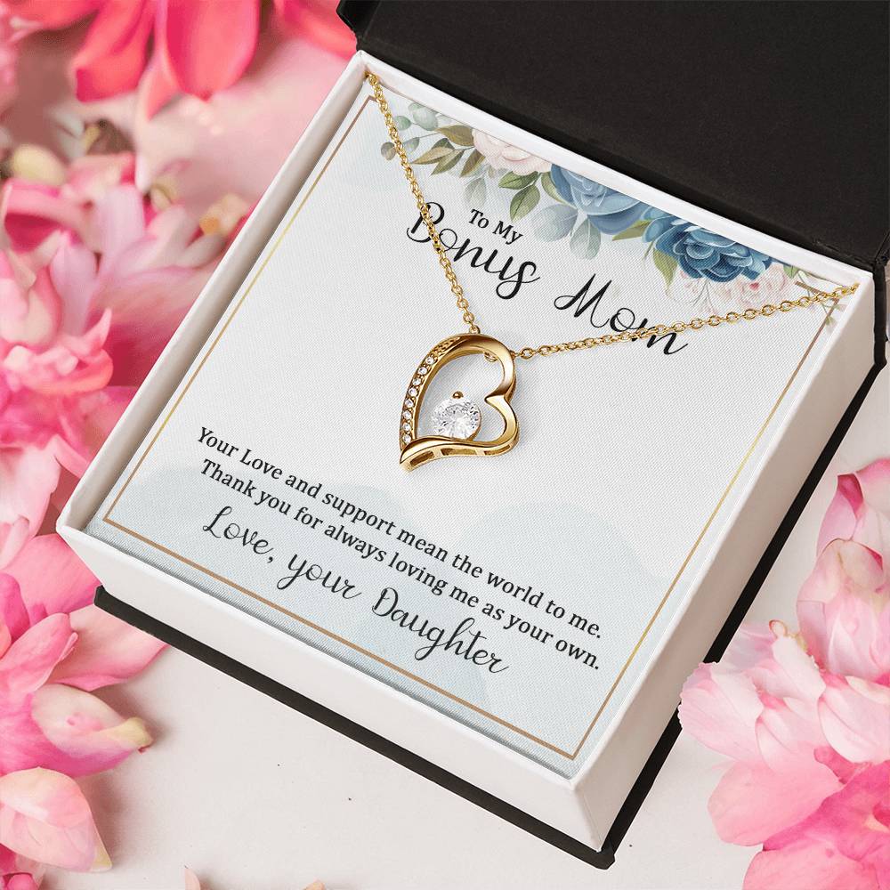 To my bonus mom necklace