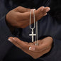 You know it's true love womans cross necklace