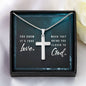 You know it's true love womans cross necklace