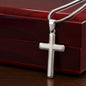 You know it's true love womans cross necklace