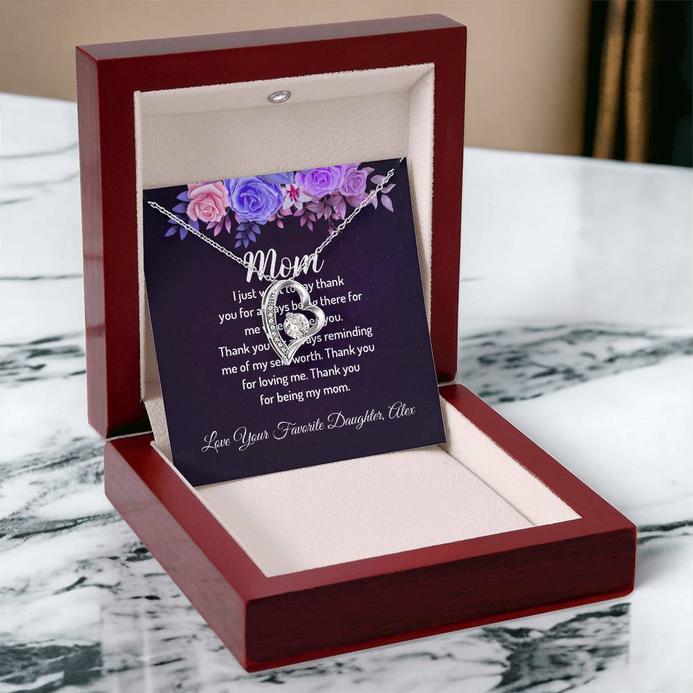 Personalized - Mom I just want to say thank you necklace