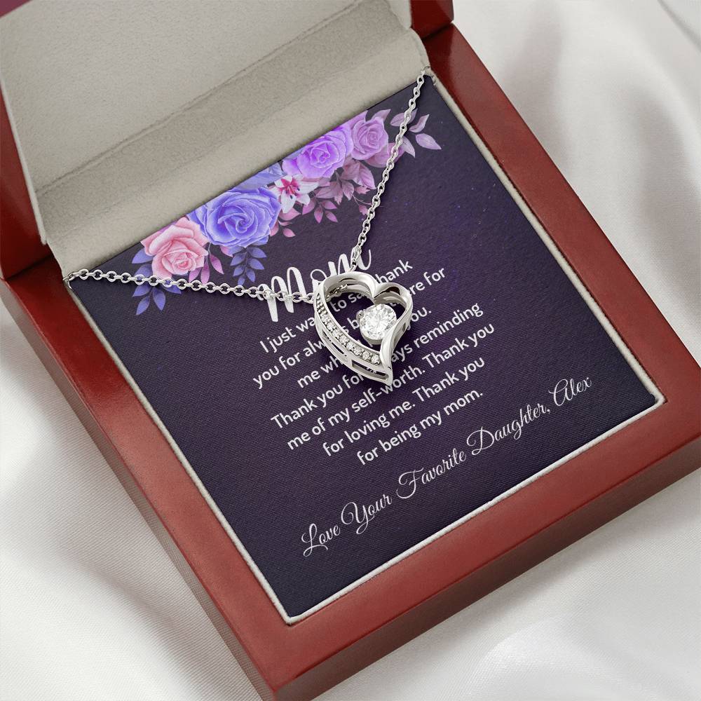 Personalized - Mom I just want to say thank you necklace