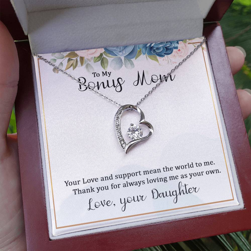 To my bonus mom necklace