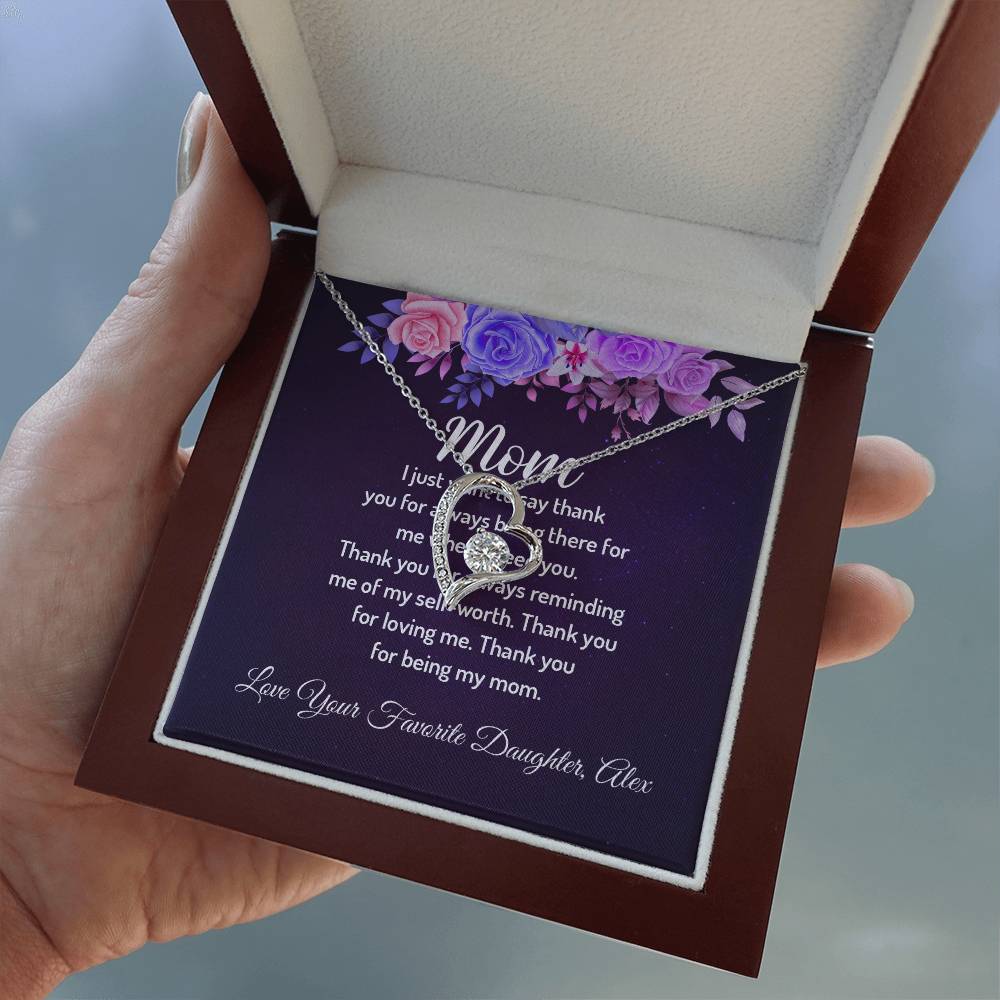 Personalized - Mom I just want to say thank you necklace