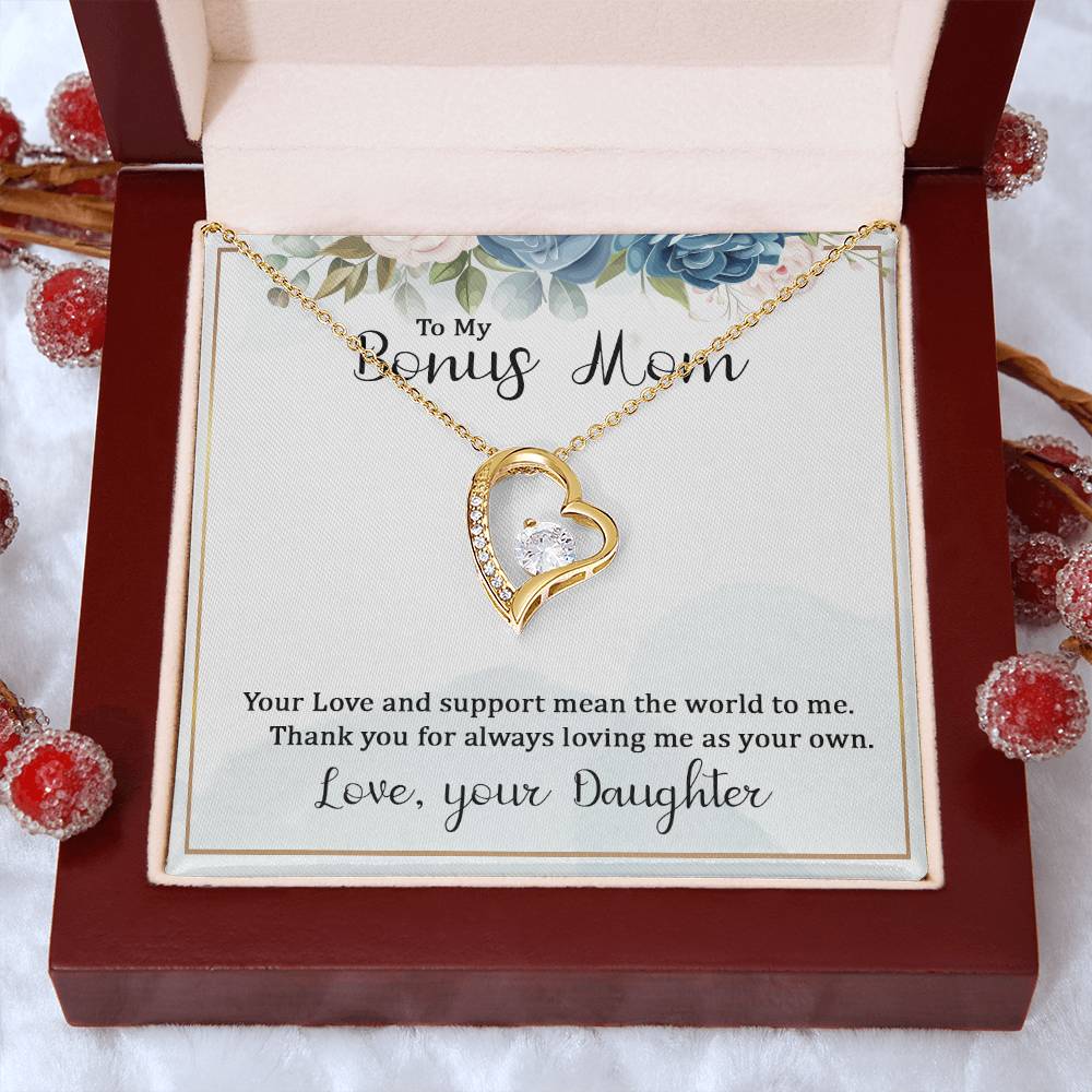 To my bonus mom necklace