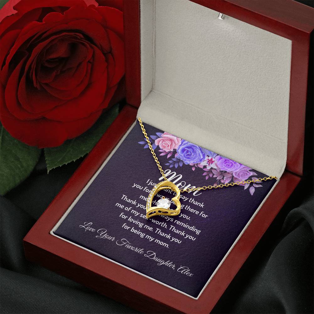 Personalized - Mom I just want to say thank you necklace