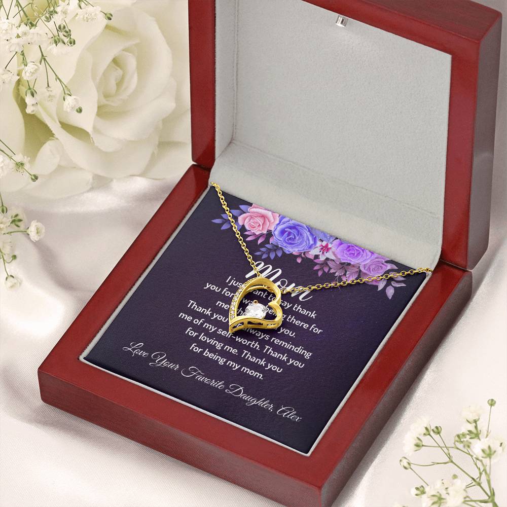 Personalized - Mom I just want to say thank you necklace