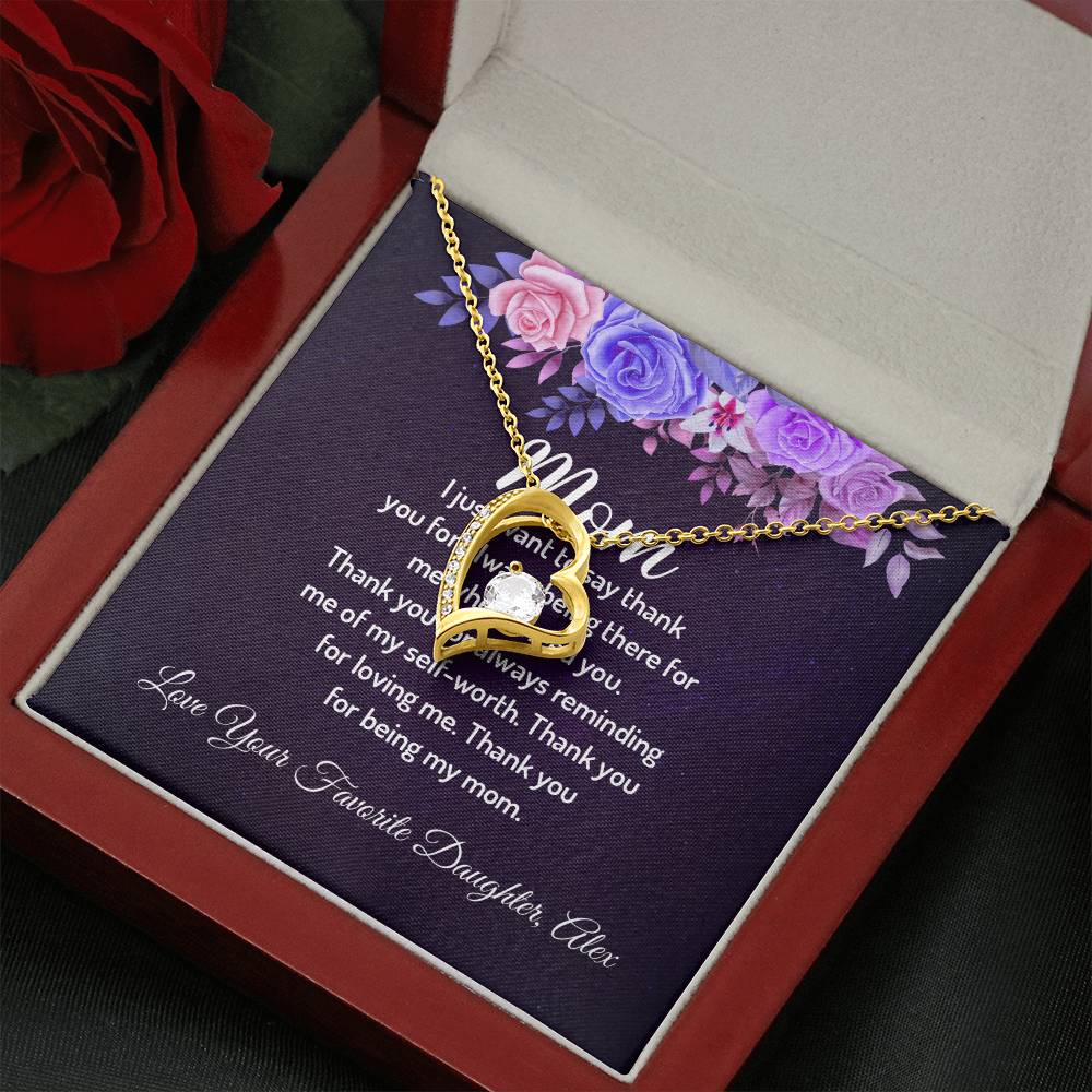 Personalized - Mom I just want to say thank you necklace