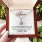 To my girlfriend, I am very indecisive necklace
