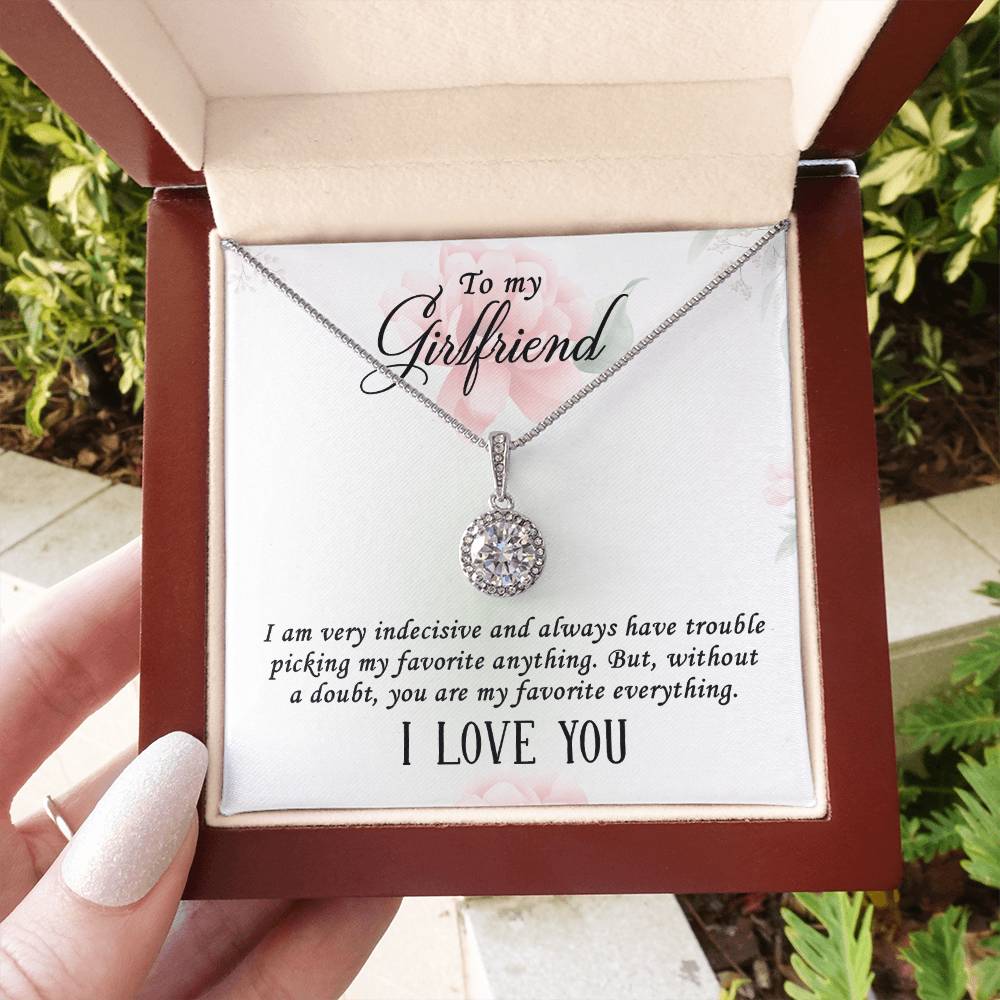 To my girlfriend, I am very indecisive necklace