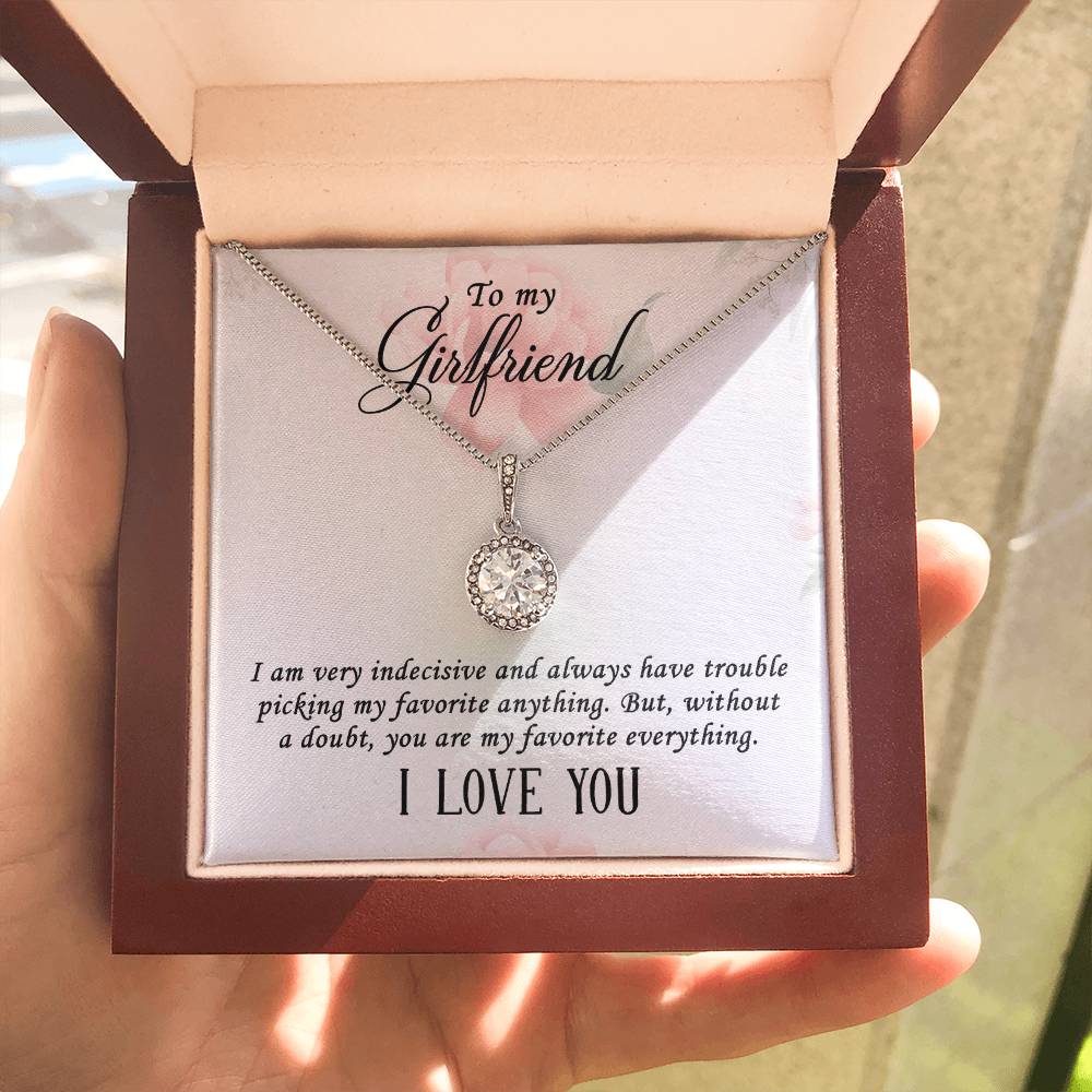 To my girlfriend, I am very indecisive necklace