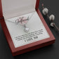 To my girlfriend, I am very indecisive necklace