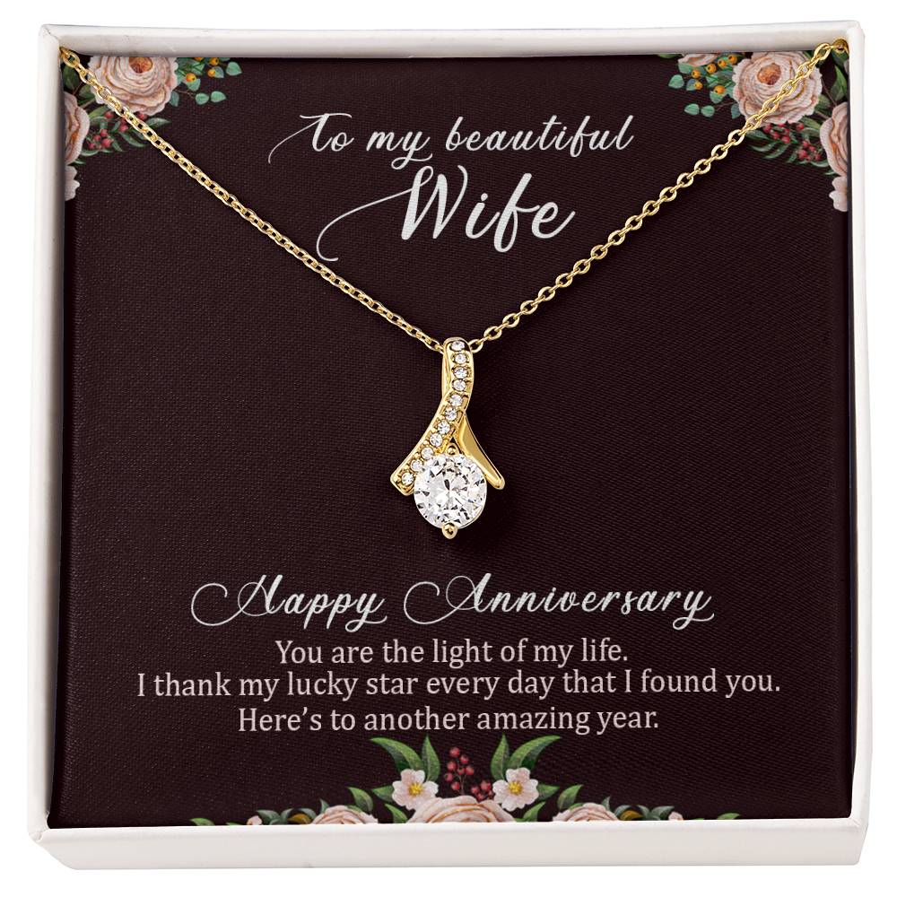 To my beautiful wife necklace