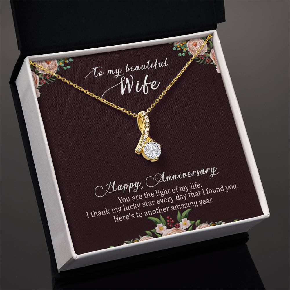 To my beautiful wife necklace