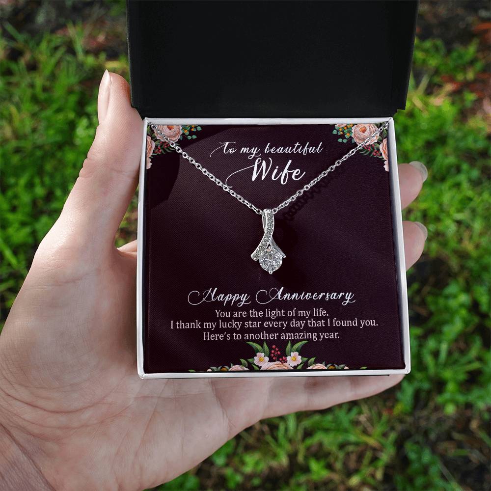 To my beautiful wife necklace