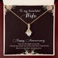 To my beautiful wife necklace