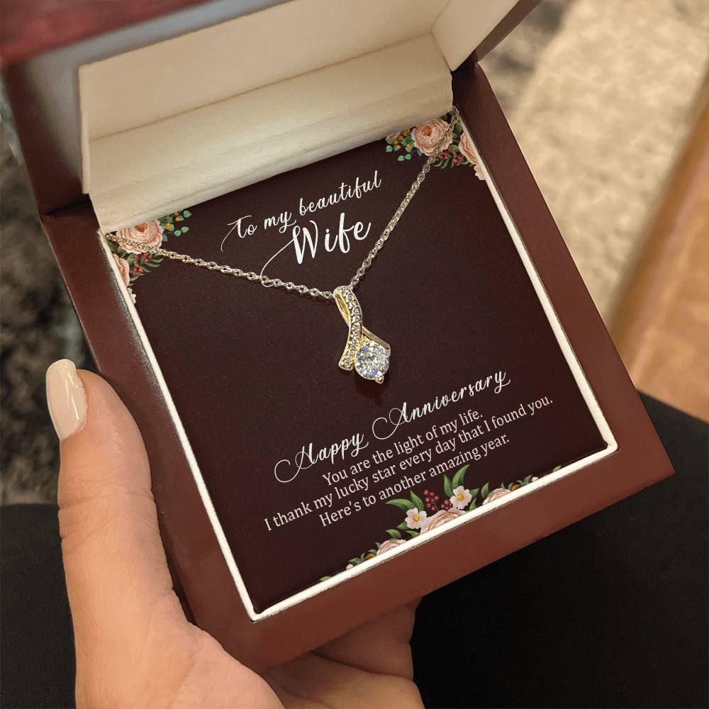 To my beautiful wife necklace