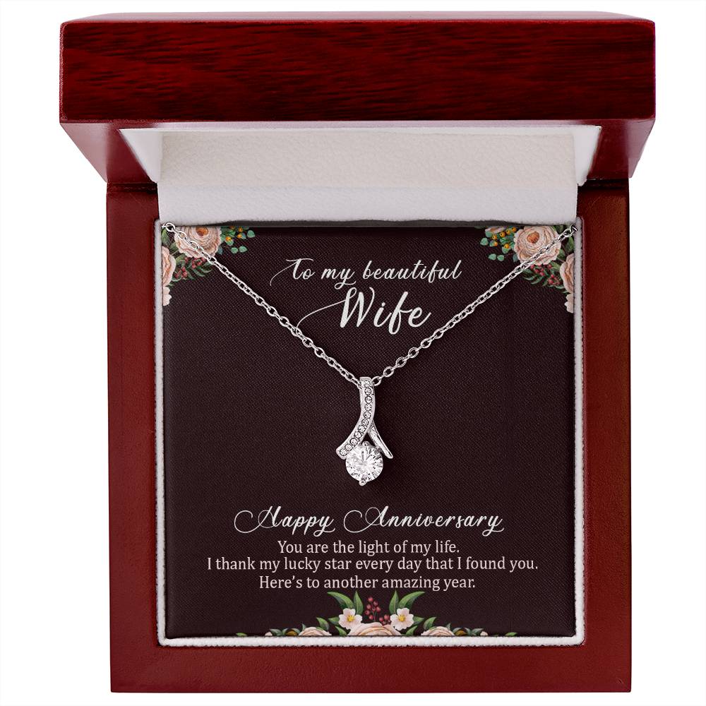 To my beautiful wife necklace