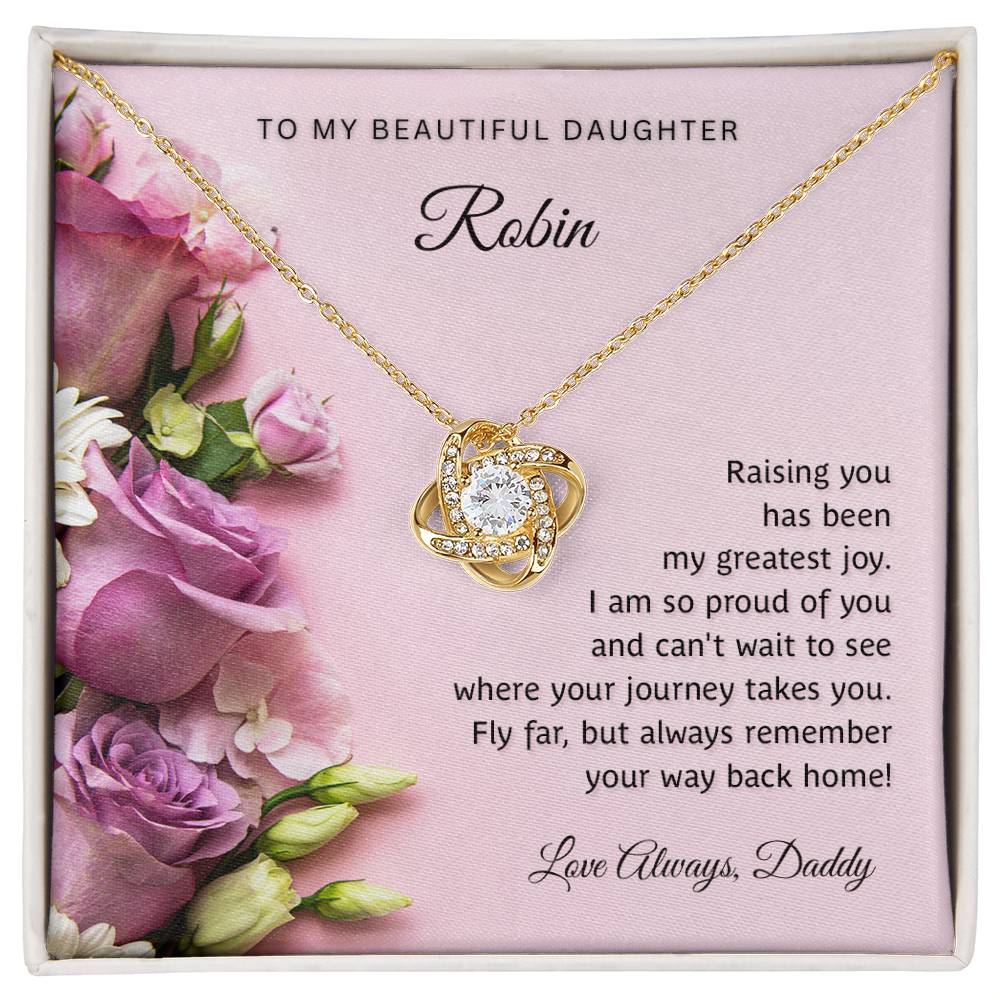 Personalized - To My Beautiful daughter necklace