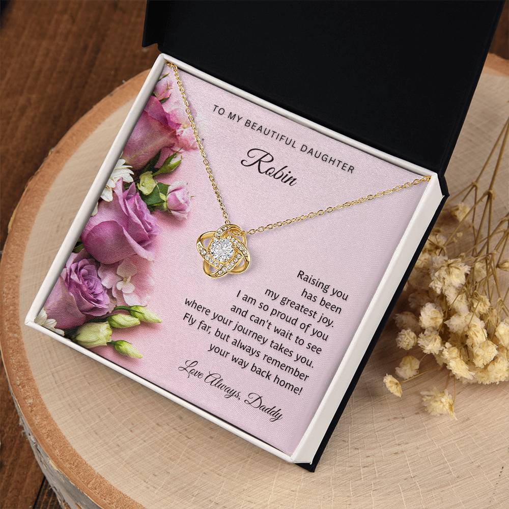 Personalized - To My Beautiful daughter necklace