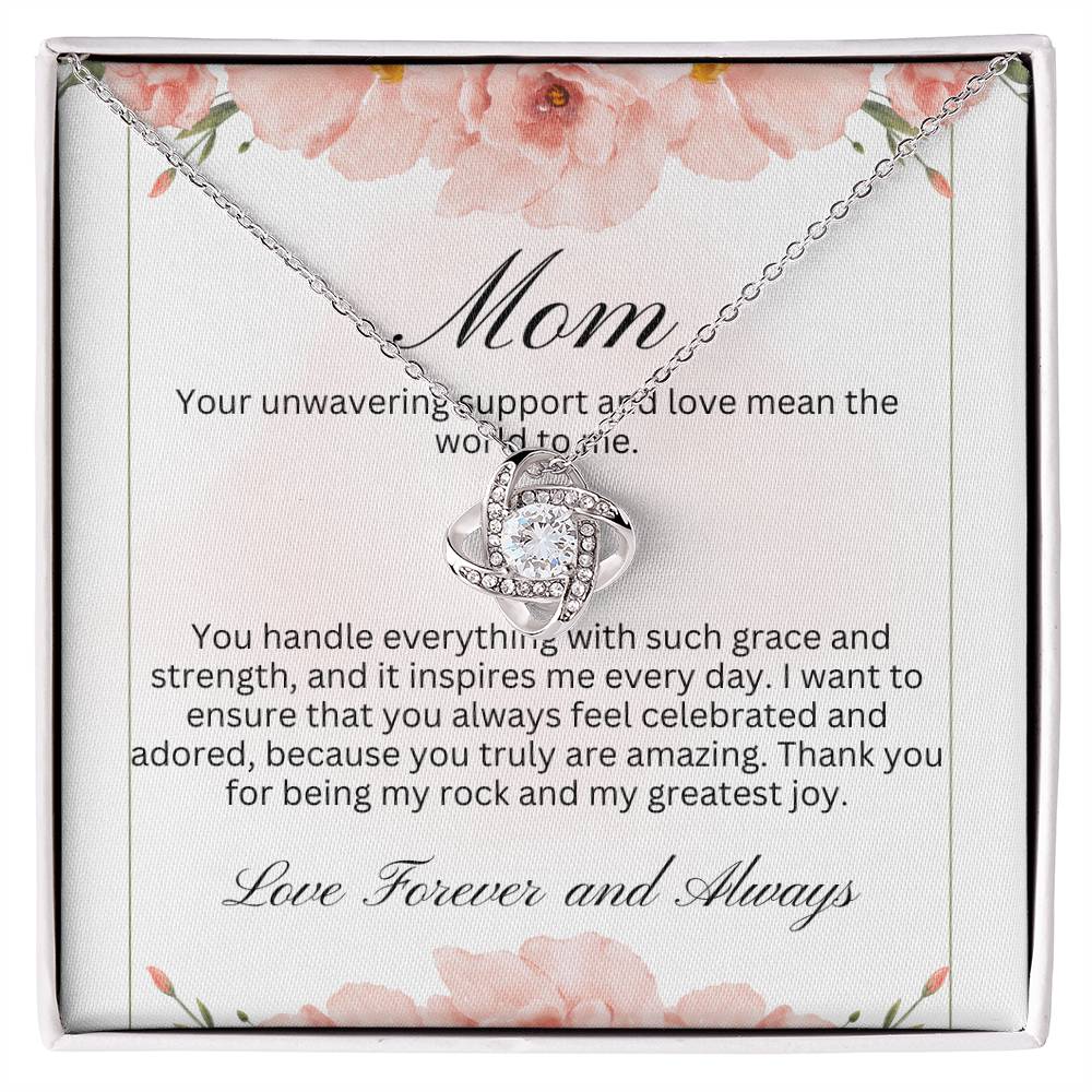 Your unwavering support and love mean the world to me necklace