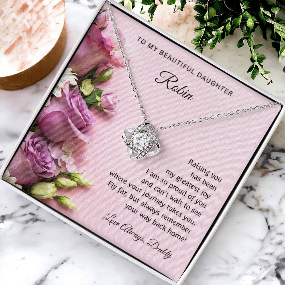 Personalized - To My Beautiful daughter necklace