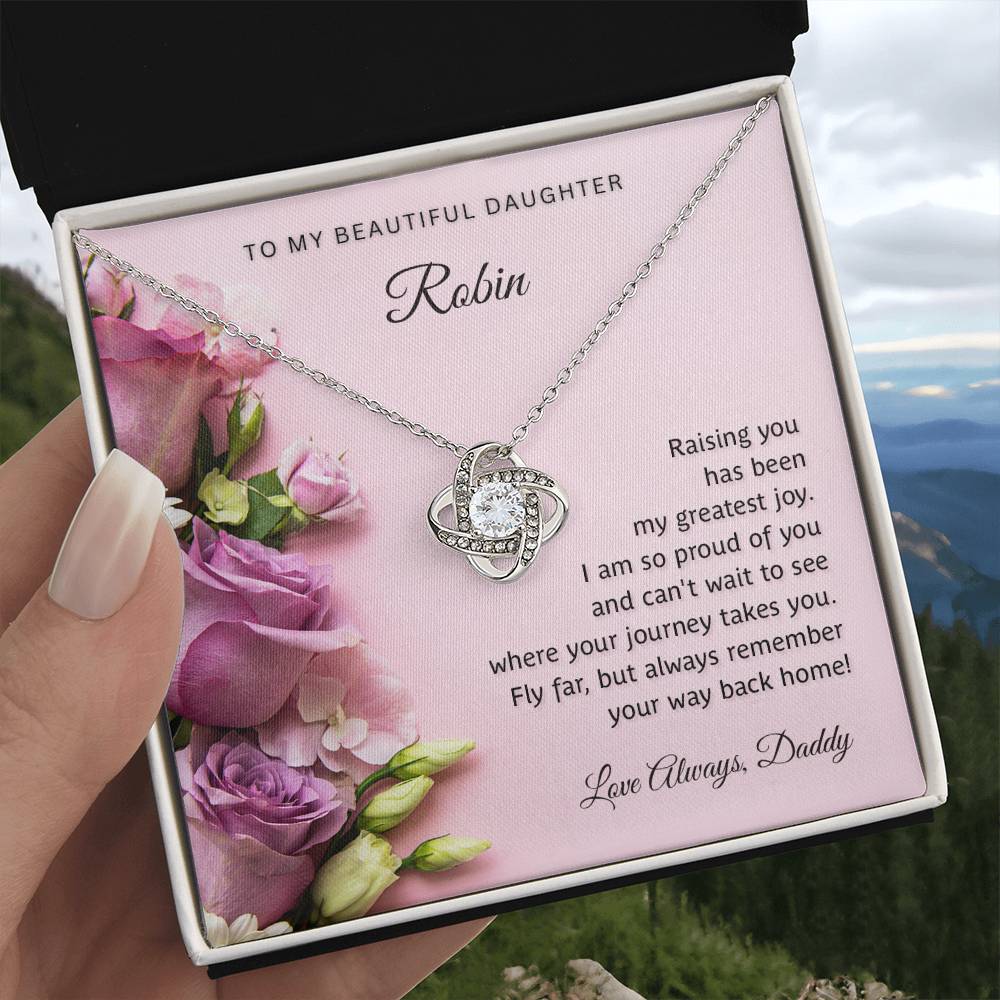 Personalized - To My Beautiful daughter necklace