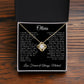 Personalized I made a mistake, and I'll regret it necklace