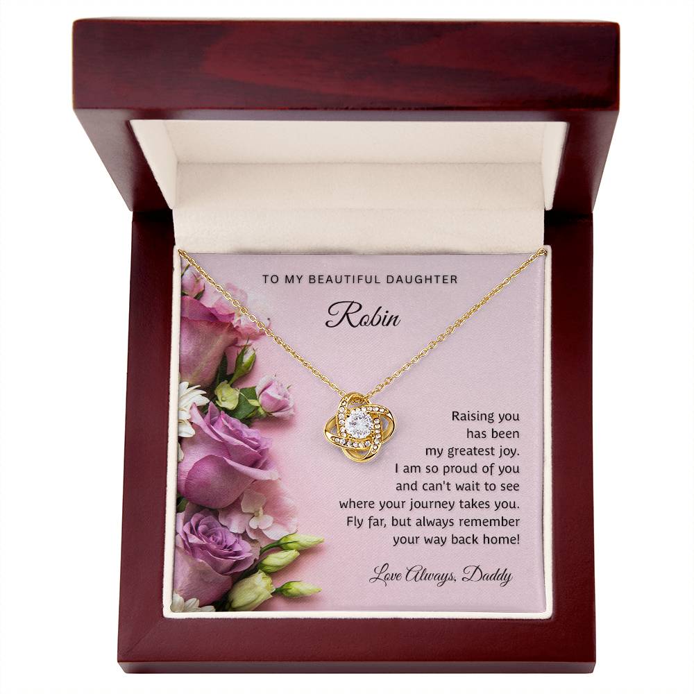 Personalized - To My Beautiful daughter necklace