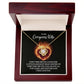 To My Gorgeous Wife. Every time I see you necklace.