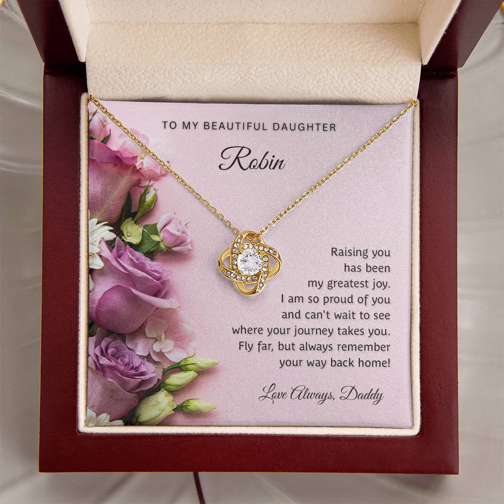 Personalized - To My Beautiful daughter necklace