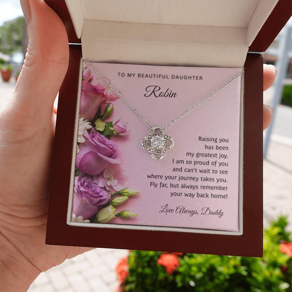 Personalized - To My Beautiful daughter necklace