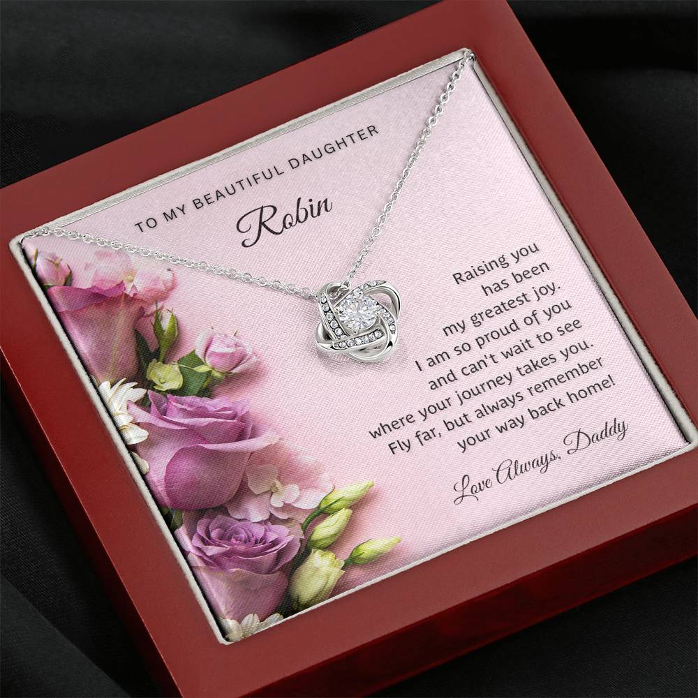 Personalized - To My Beautiful daughter necklace