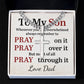 Personalized - To My Son Whenever You Feel Overwhelmed Cross Chain
