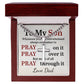 Personalized - To My Son Whenever You Feel Overwhelmed Cross Chain