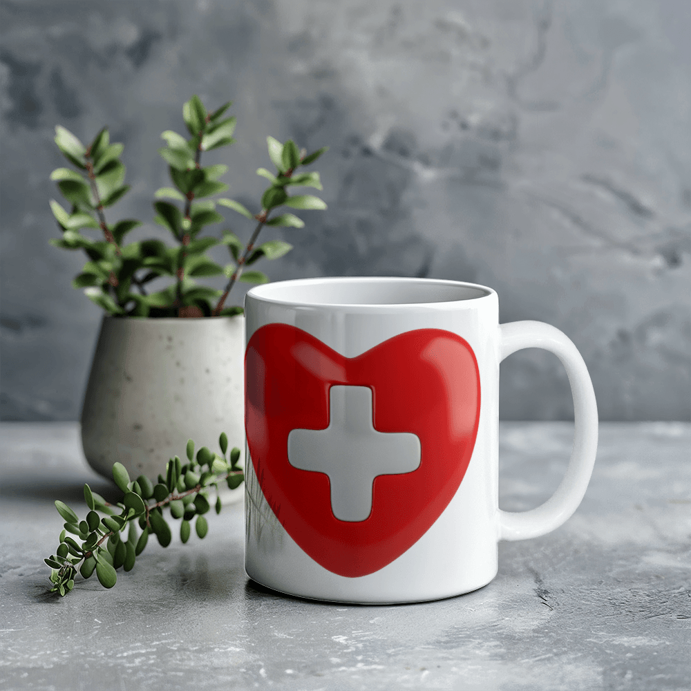 Cross Heart Mug 11oz