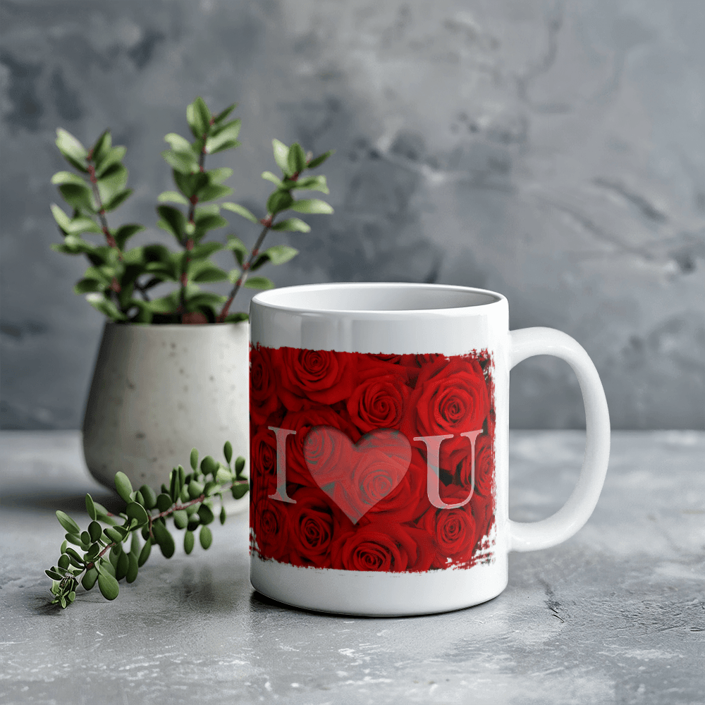 I Love You Roses Mug 11oz