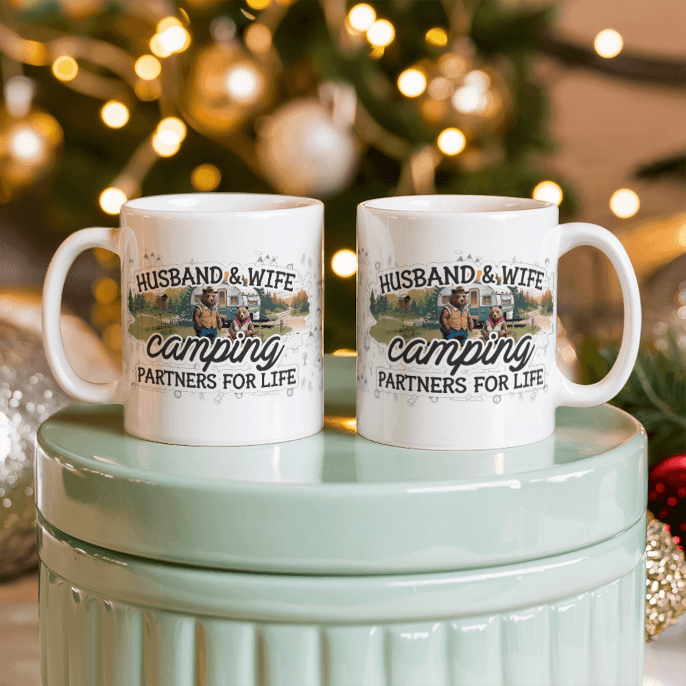 Husband And Wife Camping Partners For Life Mug 11oz