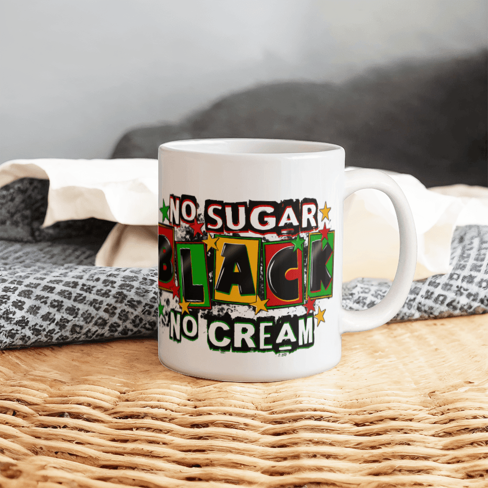 Black No Sugar No Cream Mug 110z