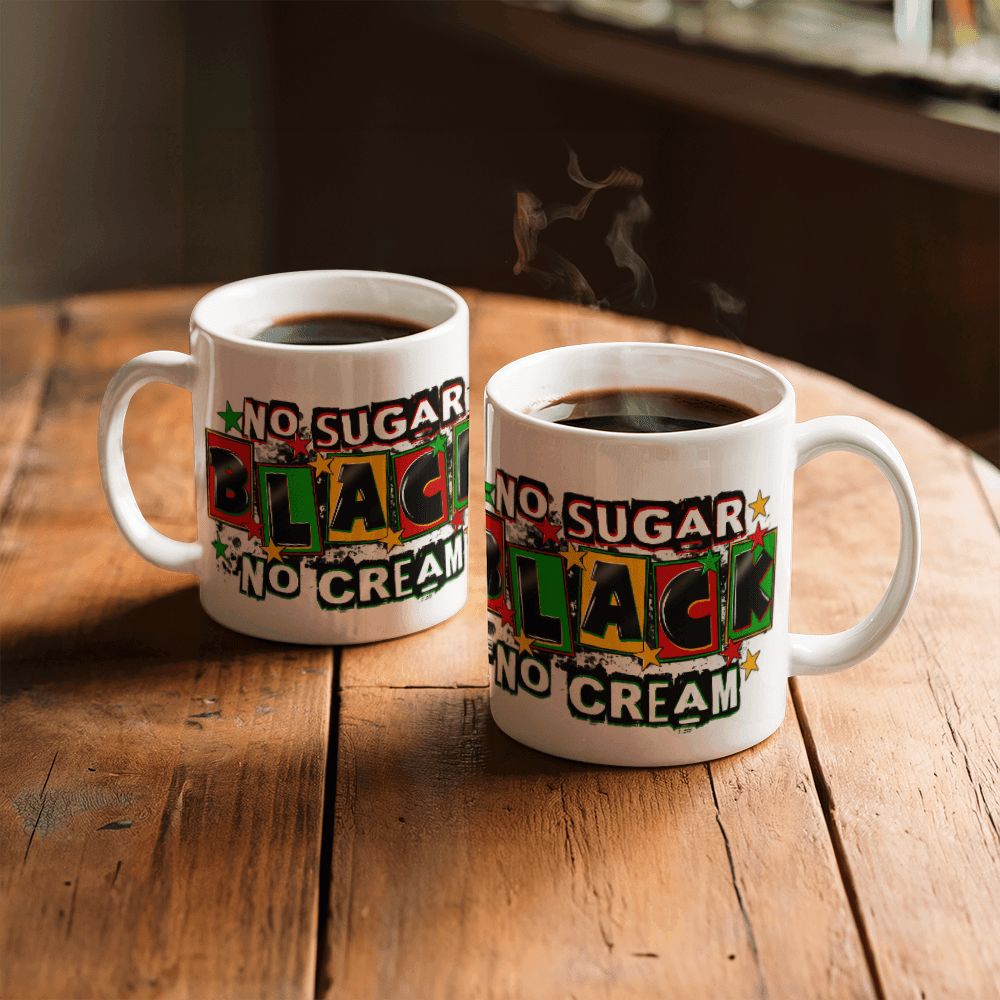 Black No Sugar No Cream Mug 110z