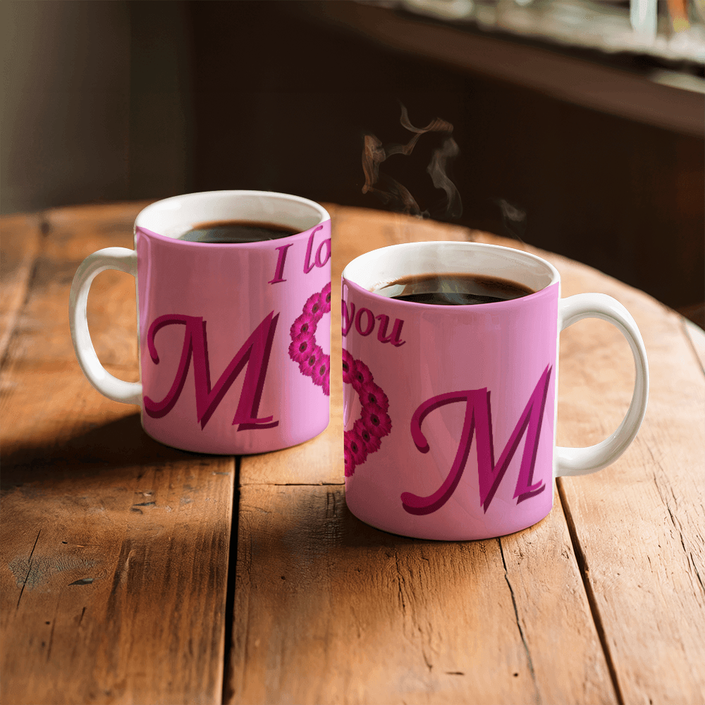 I Love You Mom Pink 11oz Mug