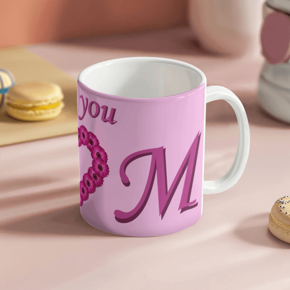 I Love You Mom Pink 11oz Mug