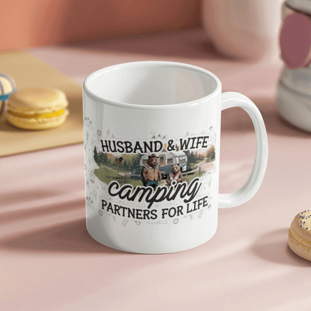 Husband And Wife Camping Partners For Life Mug 11oz