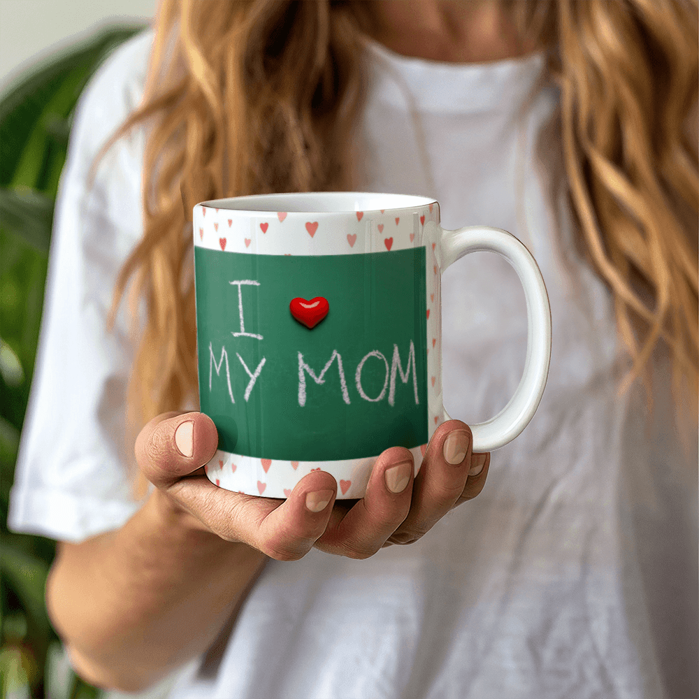 I Love My Mom Mug 11oz