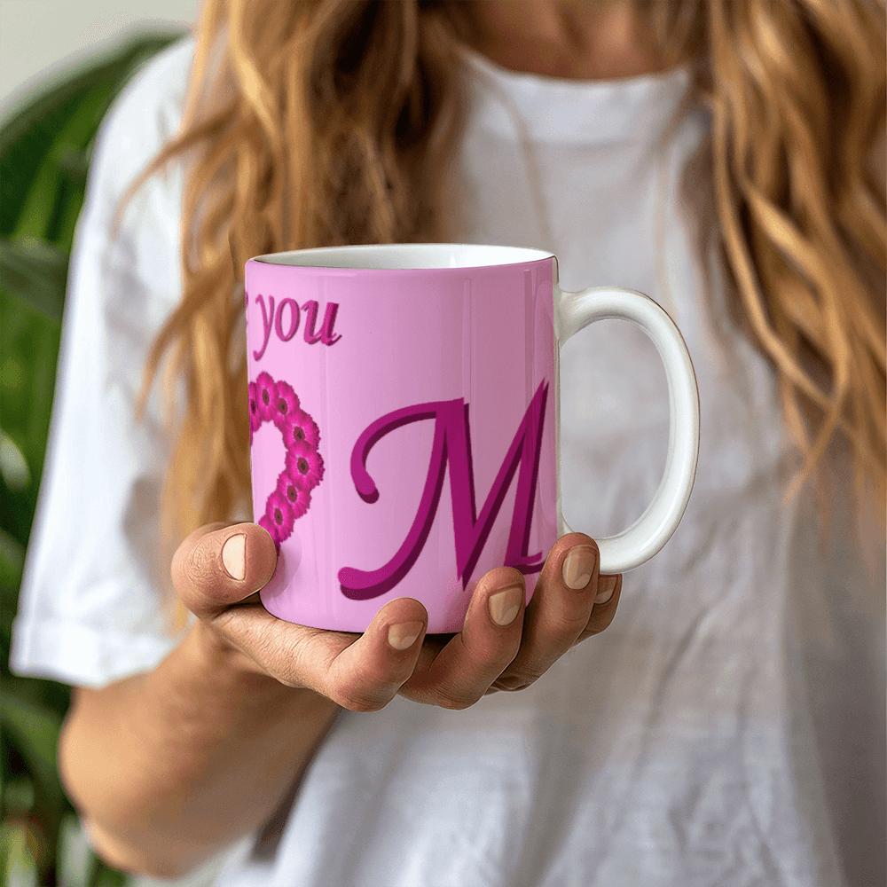 I Love You Mom Pink 11oz Mug