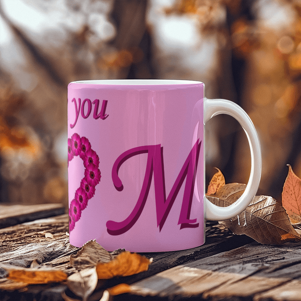 I Love You Mom Pink 11oz Mug