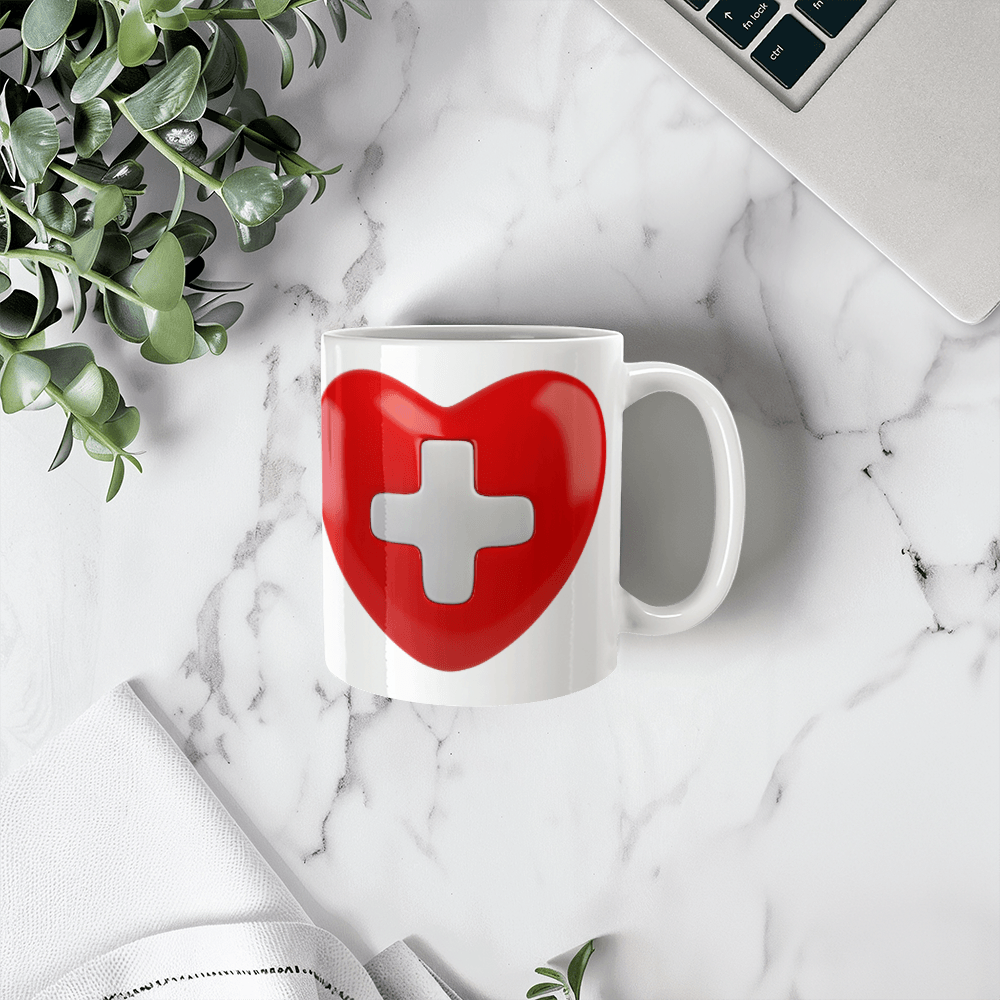 Cross Heart Mug 11oz