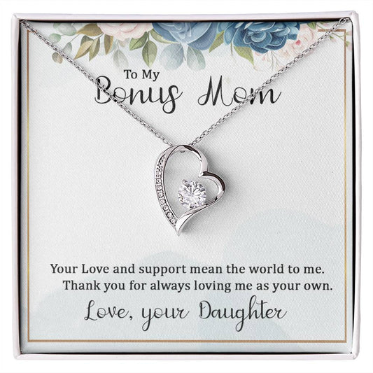 To my bonus mom necklace