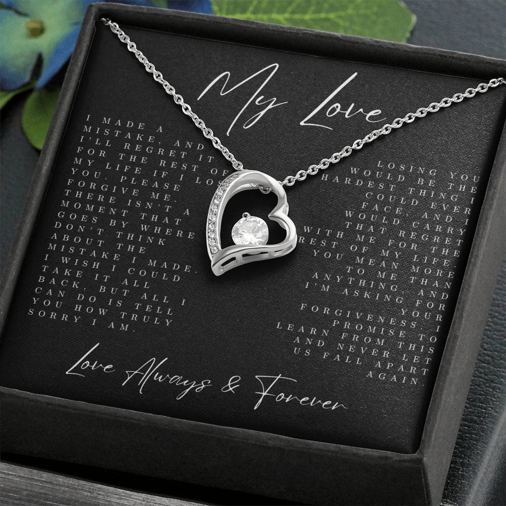 I made a mistake, and I'll regret it for the rest of my life necklace