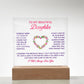 Keepsake Acrylic Bundle - To My Beautiful Daughter - Someday when the pages of my life